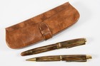 Q94P16- Vintage Soennecken Füllfederhalter mit 585 Goldfeder und Bleistifthalter