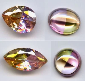CZ Multicolor Oval Round Pear Marquise Loose AAA Cubic Zirconia 4-in-1 color Gem - Picture 1 of 26
