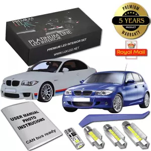BMW E81 E82 E87 E88 LED Interior Kit Premium 12 SMD White Bulbs Error Free 1er - Afbeelding 1 van 11