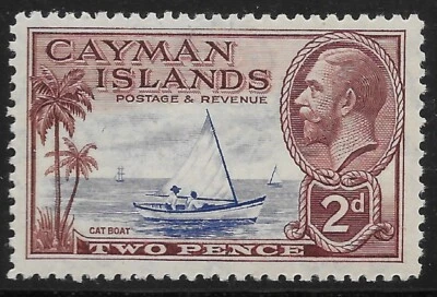 Islas Caimán SC #89 MLH 1935 OG VF BARCO VELERO Foto 1 de 2