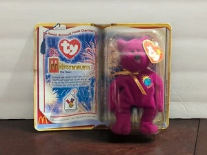 McDonalds Ty Beanie Babies, RMHC "Millennium the Bear" - NUOVO IN CONFEZIONE - Foto 1 di 5
