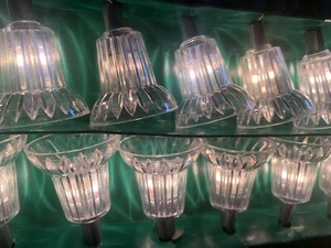 Vintage 20 Count Fancy Clear Christmas Bell Indoor/Outdoor Light Set 17feet - Picture 1 of 8