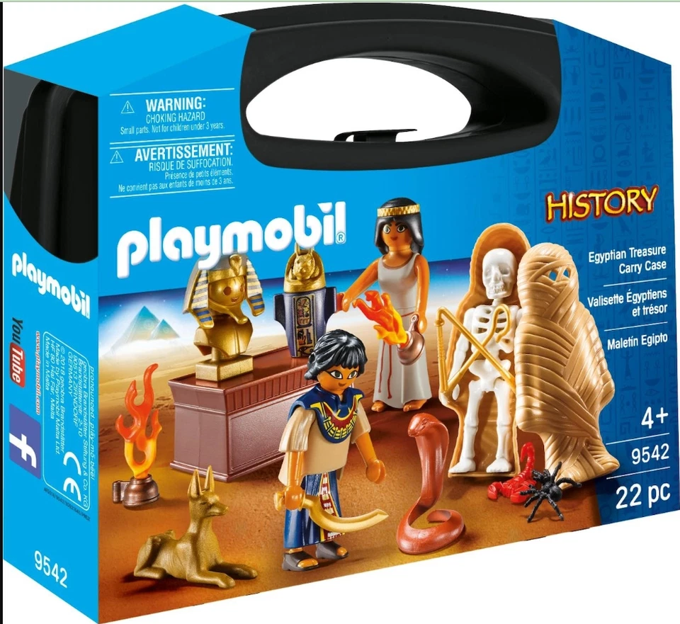 RARE 2007 PLAYMOBIL 4243 Egyptian Pharaoh's Temple Retired