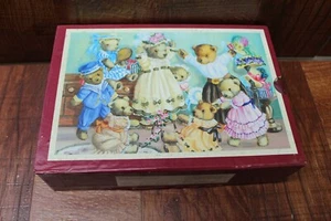 Vintage Collectable The Teddy Bear Lovers Photograph Album Set of 3 In Box Case - Picture 1 of 6