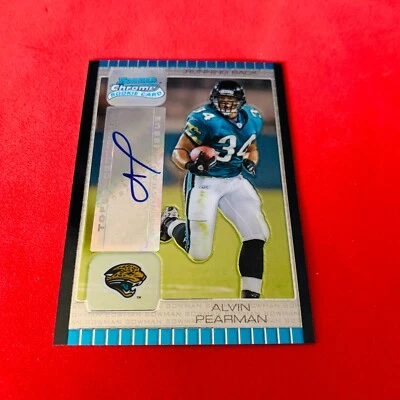 Alvin Pearman .. ROOKIE AUTO .. Jacksonville Jaguars .. 2005 Bowman Chrome AUTOG - Image 1 of 2