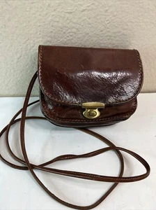 The Bridge Brown Leather Crossbody Shoulder Bag Satchel Handbag Purse - Picture 1 of 12