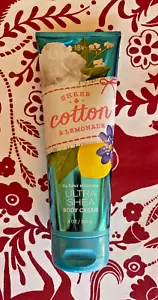 BATH AND BODY WORKS SHEER COTTON & LEMONADE BODY CREAM 8 OZ. NEW - Picture 1 of 1