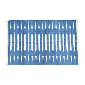 Vintage Handgewebter Teppich 5 x 8 Traditionell Wolle Kelim Vorleger für Wohnzimmer - Bild 1 von 4