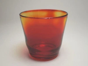 Vaso iittala Kartio transferencia color rojo y amarillo KAJ FRANCK イッタラ カルティオ タンブラー - Imagen 1 de 7