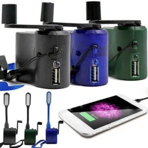 USB Charger Generator Emergency Hand Crank Manual Charging Dynamo Phone Charger - Picture 1 of 14