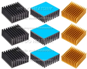 Radiateurs électroniques 35 x 35 x 14 mm dissipateur de chaleur pour refroidissement moteur pas à pas imprimantes 3D - Photo 1/11