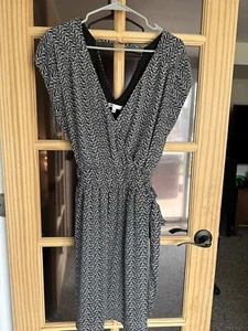 Vestido DR2 para mujer talla XL cuello en V sin mangas cintura lazo bolsillos cierre de cremallera - Imagen 1 de 8