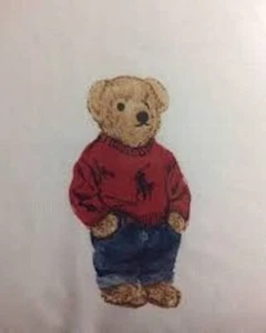 Polo Ralph Lauren Kissenhülle Junge Teddybär Neu ohne Etikett - Bild 1 von 3