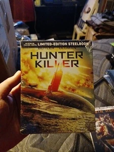 Hunter Killer STEELBOOK + 4K UHD + Bluray + Digital OOP RARE Brand New Sealed - Picture 1 of 2