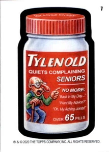 2020 Wacky Packages Serie Settimanale Giugno Coupon Schienali #7 Tylen Old - NM - Foto 1 di 2