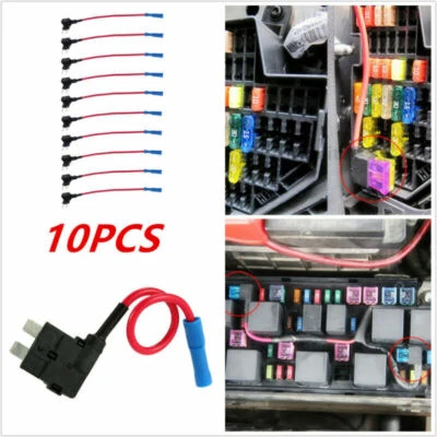 10x Medium Middle Standard ATO ATC Blade Fuse TAP Dual Circuit Adapter Auto CAR - Image 1 of 4