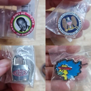 Supreme Pins (Hat, Cap, Bookbag's pin) New - 100% Authentic RARE!! - Picture 1 of 9