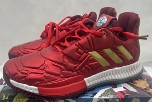 Adidas Marvel Harden Vol. 3 Ironman argento rosso ghiaccio oro EG2626 gioventù taglia 4 - Foto 1 di 8