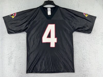 Camiseta de fútbol americano de los Arizona Cardinals para hombre mediana negra #4 Kevin Kolb poliéster Foto 1 de 4