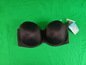 Vanity Fair Bra Size 42D Beauty Back Black Strapless Underwire Converts 5 Ways - Picture 1 of 7