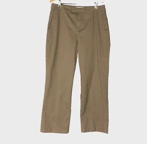 Coldwater Creek Women’s Sz 6 Khaki Cropped Stretch Straight Leg Pants - Picture 1 of 16