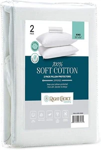 Right Choice Bedding Zippered Pillow Protector - Picture 1 of 14