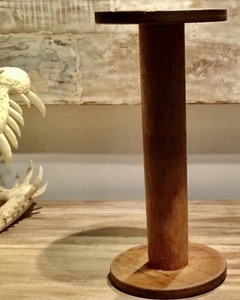 1 Antiguo Soporte de Hilo de Madera para Exhibición DECORACIÓN ORNAMENTO ÚNICO Coleccionables - Imagen 1 de 3