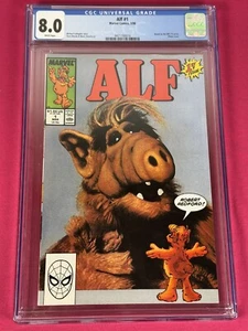 KEY! 1988 ALF #1 CGC 8.0 WHITE - Based on NBC TV Series - PHOTO COVER - Marvel - Picture 1 of 3