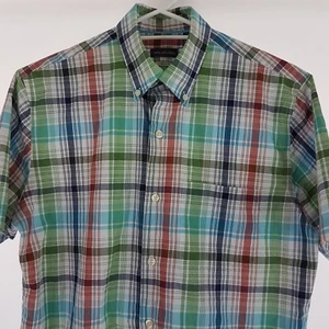 Van Heusen Mens Short Sleeve Casual Shirt Striped Classic Sz 14-14.5 fr SH109 - Picture 1 of 5