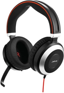 Jabra Evolve 80 Stereo Over-Ear Headset USB-C - Schwarz. Beschädigt bitte lesen. - Bild 1 von 8