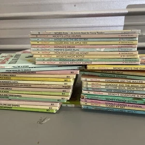 Walt Disney's Wonderful World Of Reading Lot Of 38 Hardcover Books Vintage - Picture 1 of 9