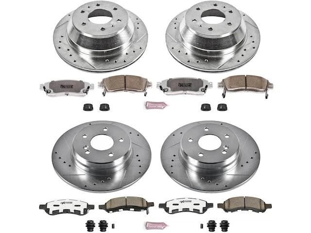前后制动垫和转子套件 83RDWF64 适用于别克 Rainier 2006 2007 — 第 1/1 张图片