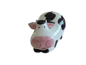 Vintage Ceramic Cow Piggy Bank Kitschy Kitchen Decor - Picture 1 of 9