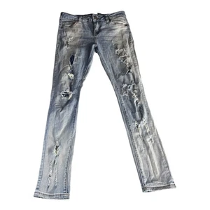 V.I.P Jeans Mädchen Distressed Denim Slim Fit Größe 14 zerrissen fünf Taschen Stil - Bild 1 von 24