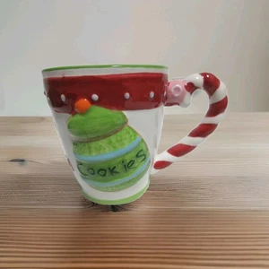 St. Nicholas Square 3D Large Holiday Mug for Santa Candy Cane Handle 4.75" - Picture 1 of 6