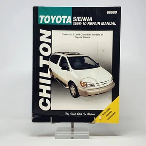 Manual de reparación Chilton Toyota Sienna 1998-2010 con diagramas de cableado 68680 usado - Imagen 1 de 16