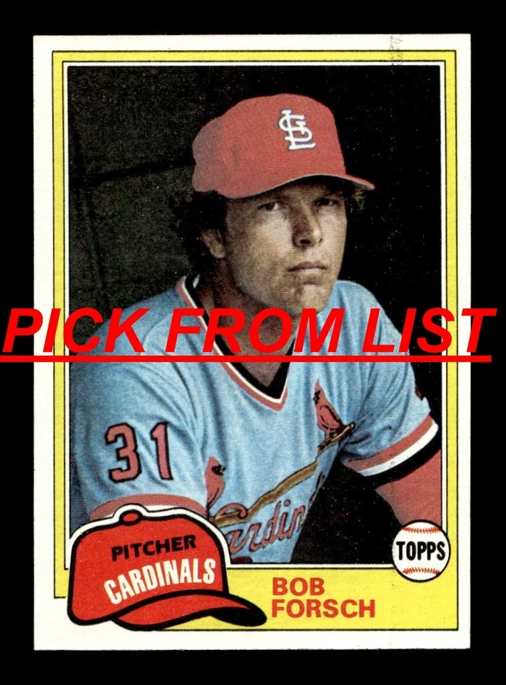 1981 Topps Baseball #6-242 EX-MT/NM Pick From List ALL PICTURED kk2 - Image 1 of 1