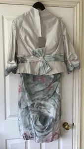 John Charles Mother Of The Bride 100% Silk Dress And Jacket 16. New With Tags. - Picture 1 of 9