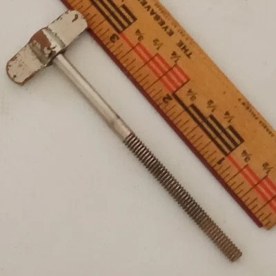 Leedy 10-24 3 1/4"Single-Tension Thumb Rod 3x14/15" Snare Drum Vintage20s Nickel - Image 1 of 2