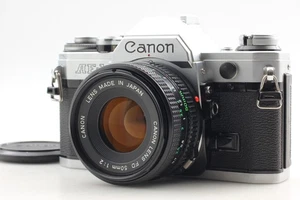 [MINT] Canon AE-1 Silver SLR 35mm Film Camera New fd NFD 50mm f2 Lens From JAPAN - Picture 1 of 13