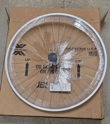 27 x 1 1/4 FRONT BIKE BICYCLE WHEEL ALLOY SILVER QUICK RELEASE - Image 1 of 4