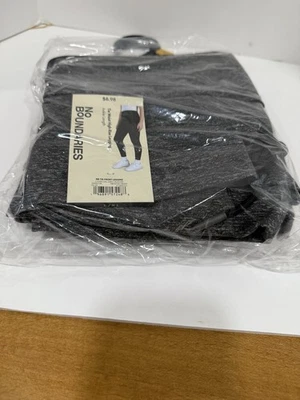 New No Boundaries  Tie High-Rise Ankle-Length Leggings Charcoal Gray 2 Pack Xs/s - Image 1 of 4