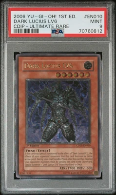 2006 Yu-Gi-Oh! Dark Lucius LV6 Cyberdark Impact CDIP 1st Edition UTR PSA 9 - Image 1 of 2