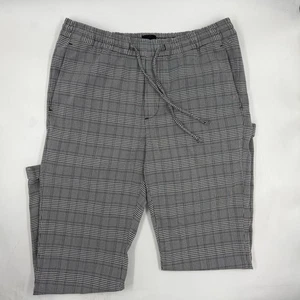 Pantalone uomo H&M a quadri slim fit taglia M grigio elasticizzato gamba dritta elegante - Foto 1 di 10