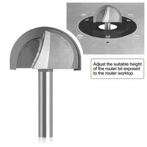 Core Box Router Bit Router Bit Tool YG8 Alloy Cutter Point Carbon Steel Body - Picture 1 of 10