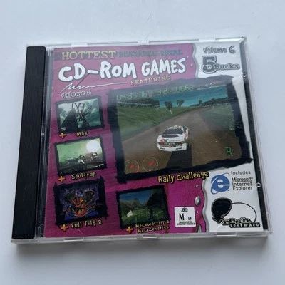 Hottest Playable Trial CD-ROM Games Volume 6 PC 1996 Vintage Fresh Software RARE - Image 1 of 4