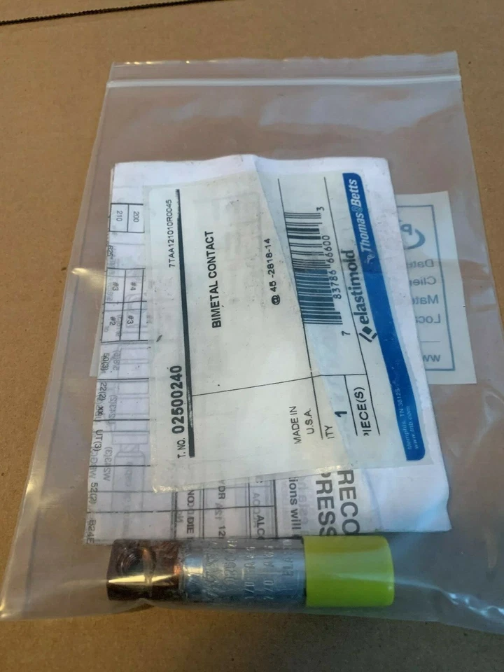 Nuevo contacto bimetálico Thomas & Betts Elastimold 02500240 Foto 1 de 2