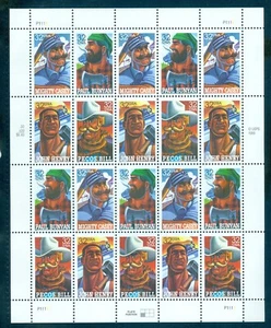 US 3083-3086 Folk Heroes, Complete sheet/20, Mint NH - Picture 1 of 1