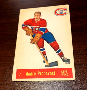 1957 - 58  Parkhurst  #7 Andre Pronovost Montreal Canadiens
