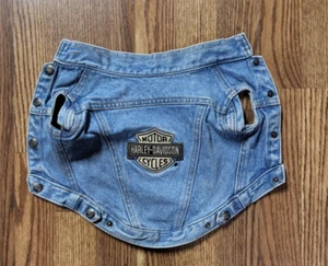 Camisa chaqueta vaquera Harley-Davidson Motor Cycles para perro pequeño - Imagen 1 de 7